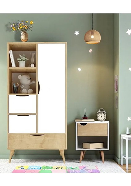 Mango Çocuk Odası Takımı (1 Adet Gardırop +1 Adet Komodin) modelleri