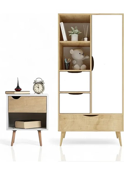 Mango Çocuk Odası Takımı (1 Adet Gardırop +1 Adet Komodin)