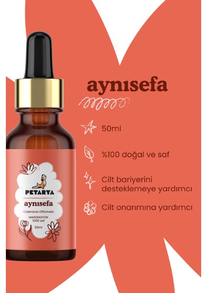%100 Maserasyon Aynısefa Yağı Calendula Officinalis Oil - 50ml modelleri