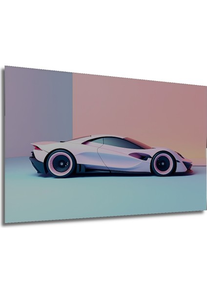 Pembe Rüya Lüks Araba Modern Sanat Yağlı Boya Görünümlü Dekoratif Ahşap Ev/işyeri/ofis Kare Tablo modelleri