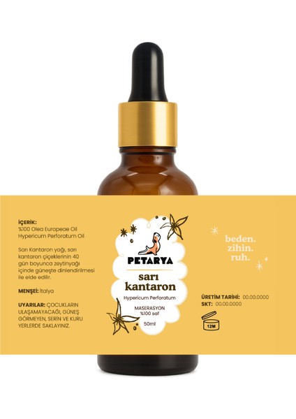 %100 Maserasyon Sarı Kantaron Yağı Hypericum Perforatum Oil - 50ml modelleri