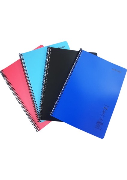 Flex A4 80 Yaprak Çizgisiz Spiralli Plastik Neon Kapak Defter fırsatları