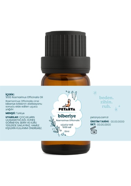 %100 Saf Uçucu Biberiye Yağı Rosmarinus Officinalis Oil - 10ml fiyatları