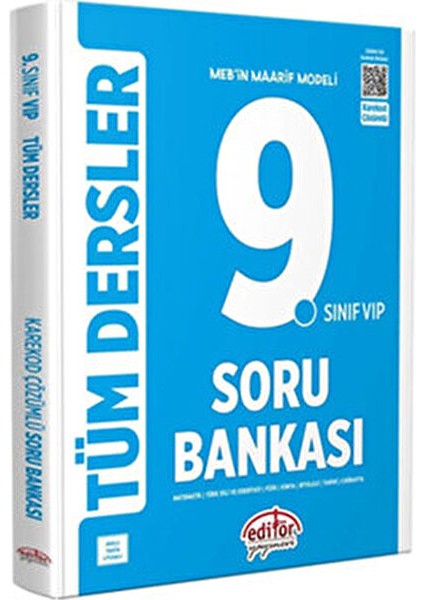 2025 Editör Maarif Modeli 9.sınıf Tüm Dersler Konu Anlatımlı Soru Bankası Seti modelleri