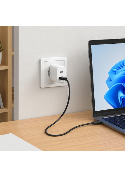 20W Hızlı Şarj Adaptörü - Usb-A ve Type-C Çıkışlı, Kompakt Tasarım fırsatları