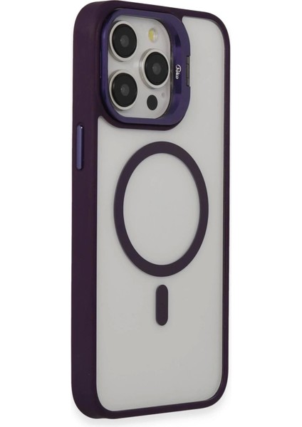 CPT90 iPhone 15 Pro Max Kılıf Roblox Lens Magsafe Standlı Kapak - Derin Mor fiyatları