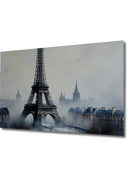 Sisli Paris Eyfel Kulesi Sulu Boya Görünümlü Dekoratif Ahşap Ev/işyeri/ofis Kare Tablo fiyatları