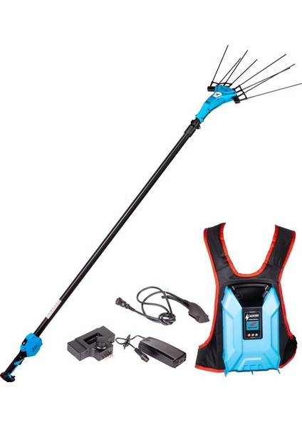 Sırt Akülü Zeytin ve Meyve Hasat Makinesi Eğik Tip KH-OS1850AS