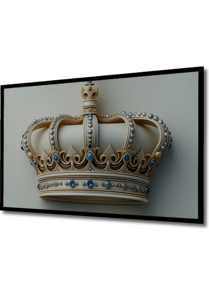 Çerçeve Görünümlü Kraliyet Zarafeti Yağlı Boya Görünümlü Dekoratif Ahşap Dekoratif Ofis Kare Tablo fiyatları