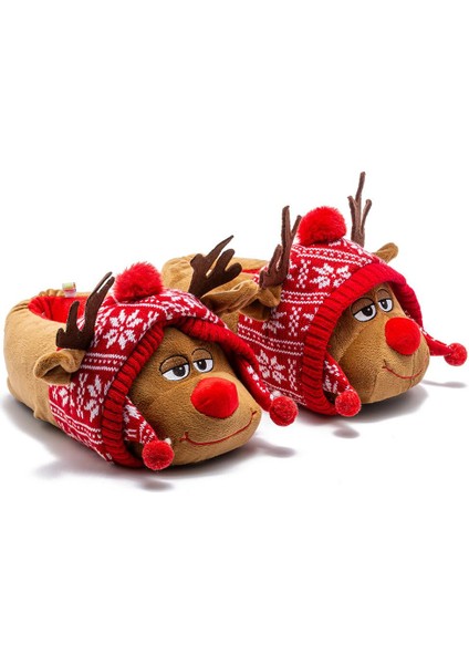 Twıgy Tw Anna Kahve Kadın Hayvanlı Panduf 36/41