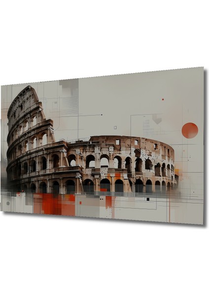 Roma Kolezyum Modern Sanat Dekoratif Ahşap Dekoratif Ev/işyeri/ofis Kare Tablo fiyatları