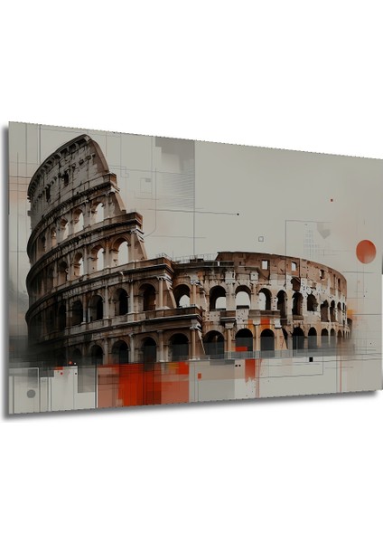 Roma Kolezyum Modern Sanat Dekoratif Ahşap Dekoratif Ev/işyeri/ofis Kare Tablo modelleri