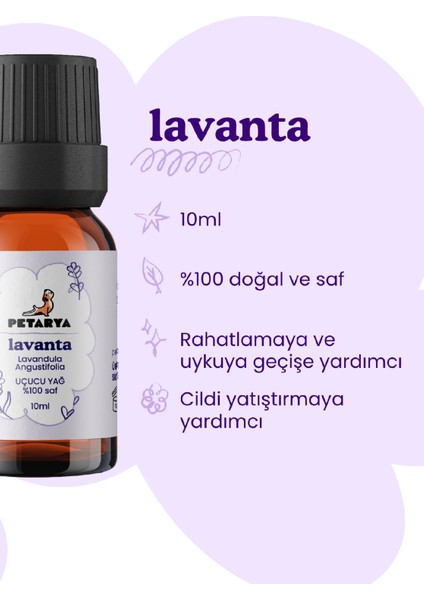 %100 Saf Uçucu Lavanta Yağı Lavandula Angustıfolıa - 10ML modelleri
