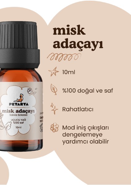 %100 Saf Uçucu Misk Adaçayı Yağ Salvia Sclarea - 10ML modelleri