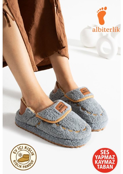 Kadın Sıcacık Panduf Kaydırmaz Taban Kışlık Kadın Ev Ayakkabısı Ev Botu Panduf Rahat Taban