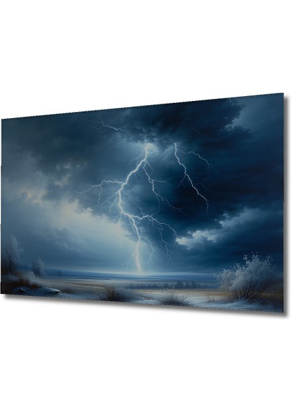 Fırtına Esintili Yağlı Boya Görünümlü Dekoratif Ahşap Ev/işyeri/ofis Kare Tablo fiyatları