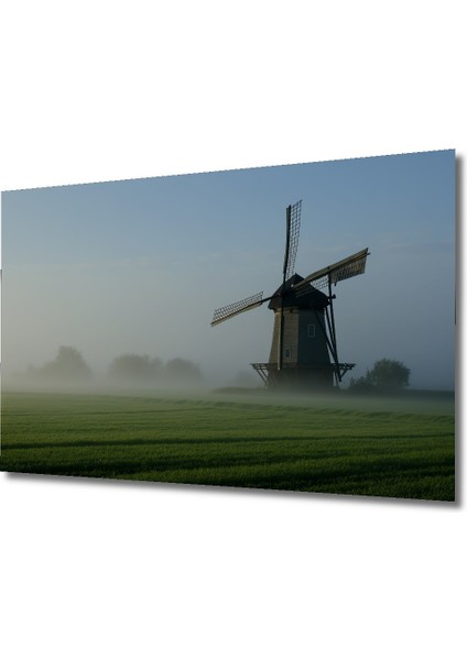 Sisli Sabahın Rüzgar Gülü Dekoratif Ahşap Ev/işyeri/ofis Kare Tablo fiyatları