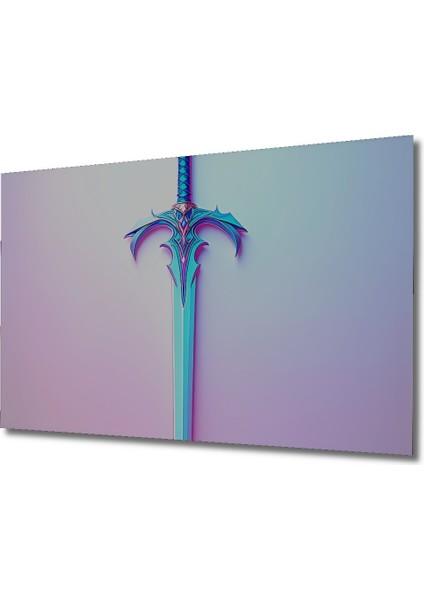 Fantastik Kılıç Dijital Sanat Dekoratif Ahşap Ev/işyeri/ofis Kare Tablo fiyatları