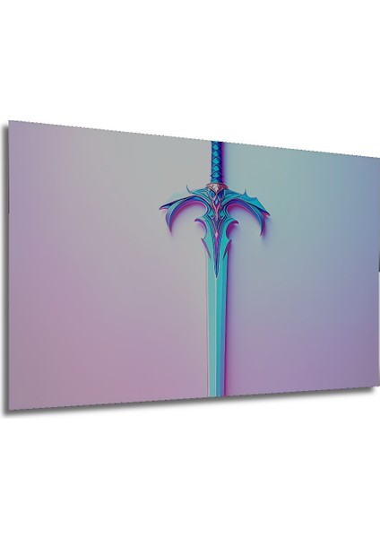 Fantastik Kılıç Dijital Sanat Dekoratif Ahşap Ev/işyeri/ofis Kare Tablo modelleri