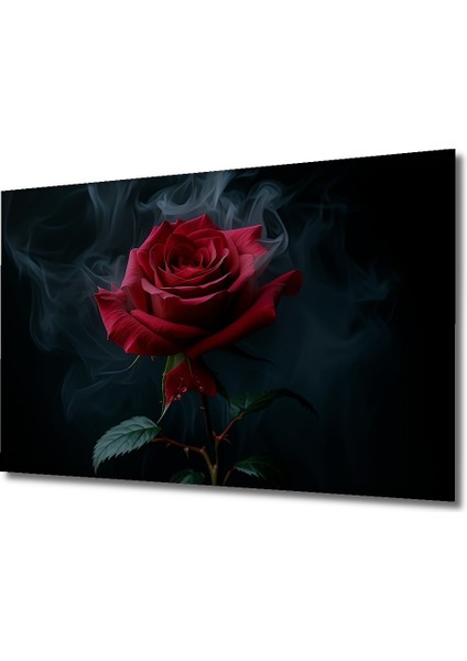 Dumanlı Güller Yağlı Boya Görünümlü Dekoratif Ahşap Ev/işyeri/ofis Kare Tablo fiyatları