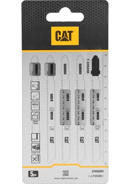 DA06004 5 Parça Profesyonel Ahşap Ters Çapaksız Temiz Kesim Dekupaj Testere Bıçağı, Ucu
