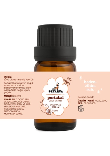 %100 Saf Uçucu Portakal Yağı Citrus Sinensis - 10ml fiyatları