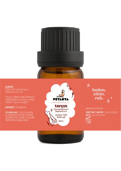 %100 Saf Uçucu Tarçın Yağı Cinnamomun Zeylanicum Bark Oil - 10ml fiyatları