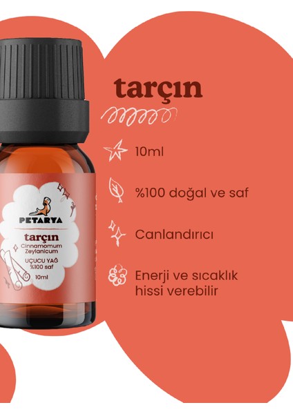 %100 Saf Uçucu Tarçın Yağı Cinnamomun Zeylanicum Bark Oil - 10ml modelleri