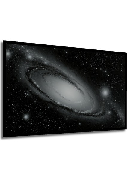 Çerçeve Görünümlü Andromeda Gökadası Yağlı Boya Görünümlü Dekoratif Ahşap Ev/işyeri/ofis Kare Tablo modelleri