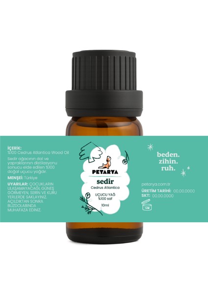 %100 Saf Uçucu Sedir Yağı Cedrus Atlantica - 10ML modelleri