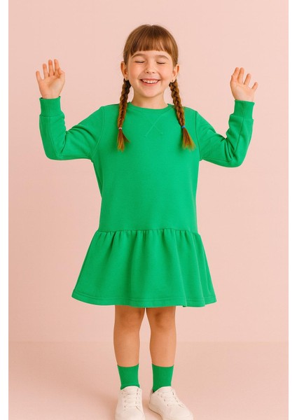 Kız Çocuk Mevsimlik Elbise Yeşil modelleri