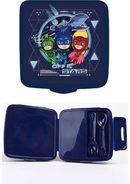 Pijamaskeliler Lisanslı Beslenme Çantası + Pipetli Suluk + Beslenme Kabı Set Tlpj3 fırsatları