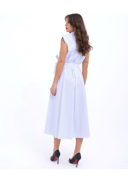 Ezel Glory 7127 Elbise-Atlanta Çizgili