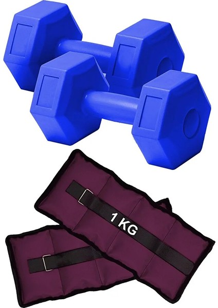 2 Adet 1 kg El Ayak Ağırlığı 2 Adet 1 kg Dambıl Fıtness Seti Egzersiz Aletleri