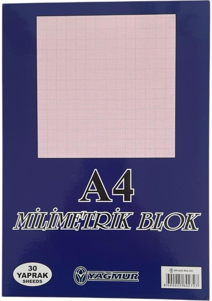 Milimetrik Blok Kağıdı A4 30 Yaprak