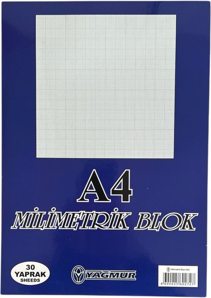 Milimetrik Blok Kağıdı A4 30 Yaprak fiyatları