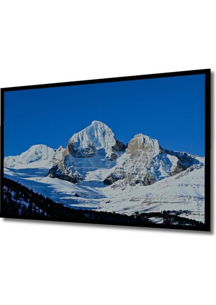 Çerçeve Görünümlü Buzul Dağı Yağlı Boya Görünümlü Dekoratif Ahşap Ev/işyeri/ofis Kare Tablo fiyatları