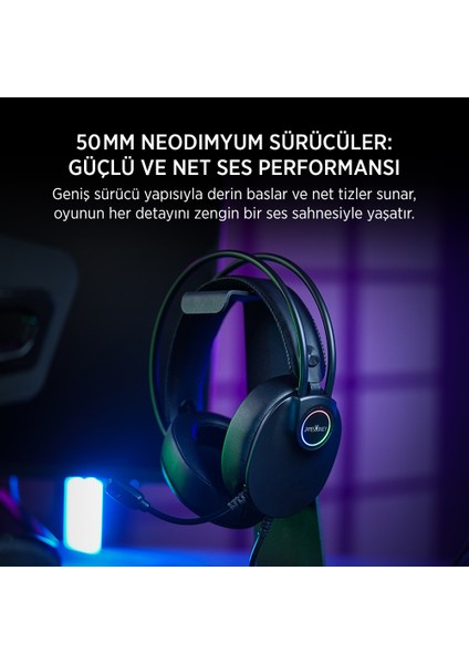 713 Rainbow 7.1 Siyah Gaming Kulaklık indirimleri