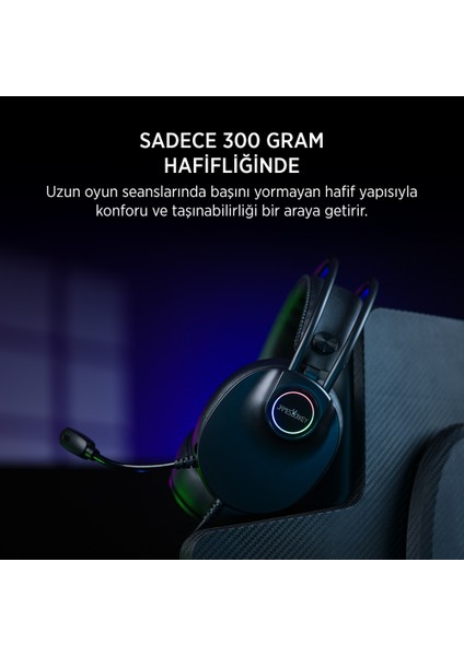 713 Rainbow 7.1 Siyah Gaming Kulaklık