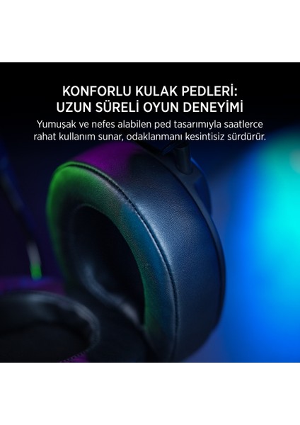713 Rainbow 7.1 Siyah Gaming Kulaklık