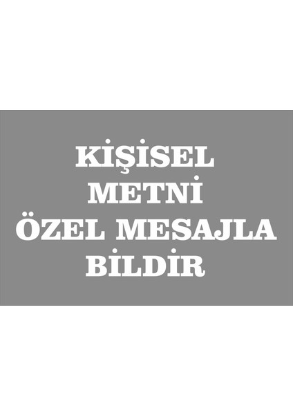 Kişiye Özel Pvc Tabela Levha Reklam Yazı 30X20 cm