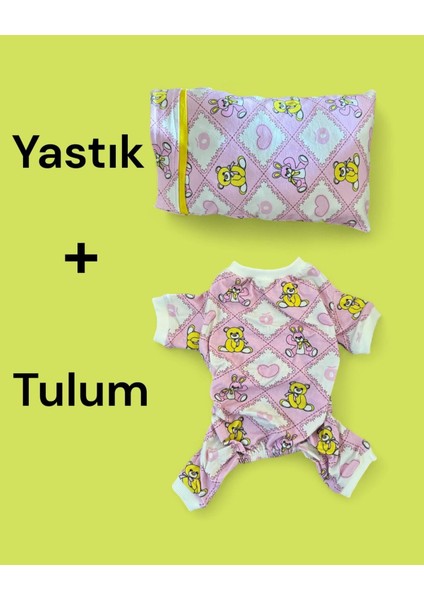 Toad Teddy Penye Tulum Yastık Takım Uyku Set Köpek Tulum Elbise fırsatları