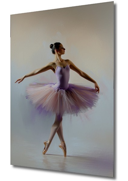 Balerin Zarafeti Yağlı Boya Görünümlü Dekoratif Ahşap Ev/işyeri/ofis Kare Tablo fiyatları