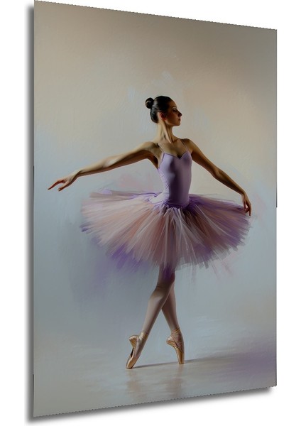 Balerin Zarafeti Yağlı Boya Görünümlü Dekoratif Ahşap Ev/işyeri/ofis Kare Tablo modelleri