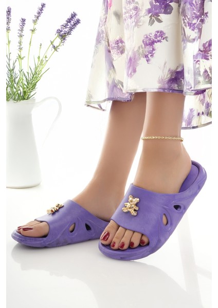 Kadın Terlik Kaydırmaz Su Geçirmez Şık Ev Dışarı Plaj Yazlık Günlük Terlik