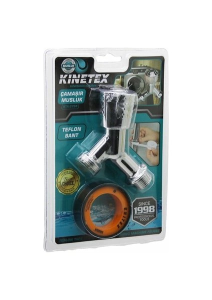 Kınetex KTX-2754 ( 2pcs ) Çamaşır Musluk & Teflon BANT*100
