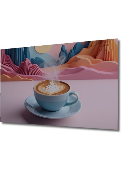 Pastel Rüya Latte Modern Sanat Dekoratif Ahşap Ev/işyeri/ofis Kare Tablo fiyatları