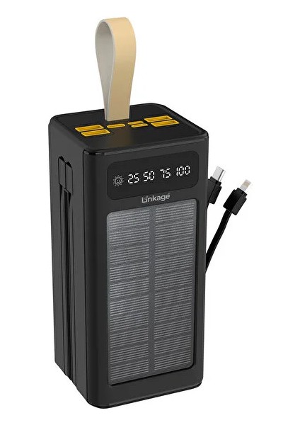 Linkage Lkp-47 50000MAH Solar Powerbank | Güneş Enerjili Taşınabilir Şarj Aleti | LCD Ekranlı, Çoklu Kablolu fiyatları