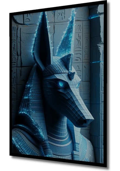 Çerçeve Görünümlü Dijital Anubis Görünümlü Dekoratif Ahşap Ev/işyeri/ofis Kare Tablo fiyatları