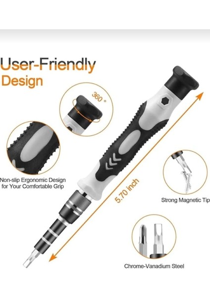 115 Parça Bilgisayar Gözlük Saat Telefon Tamir Tornavida Seti Kutulu modelleri